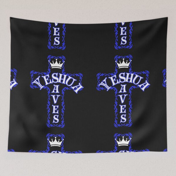 Item preview,  Yeshua Saves (blue) designed and sold by Tripp Art Studio.