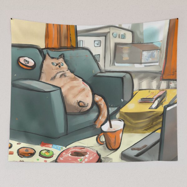 Item preview, Typical Cats and Donuts - The Life of a Cat designed and sold by print-et-al.
