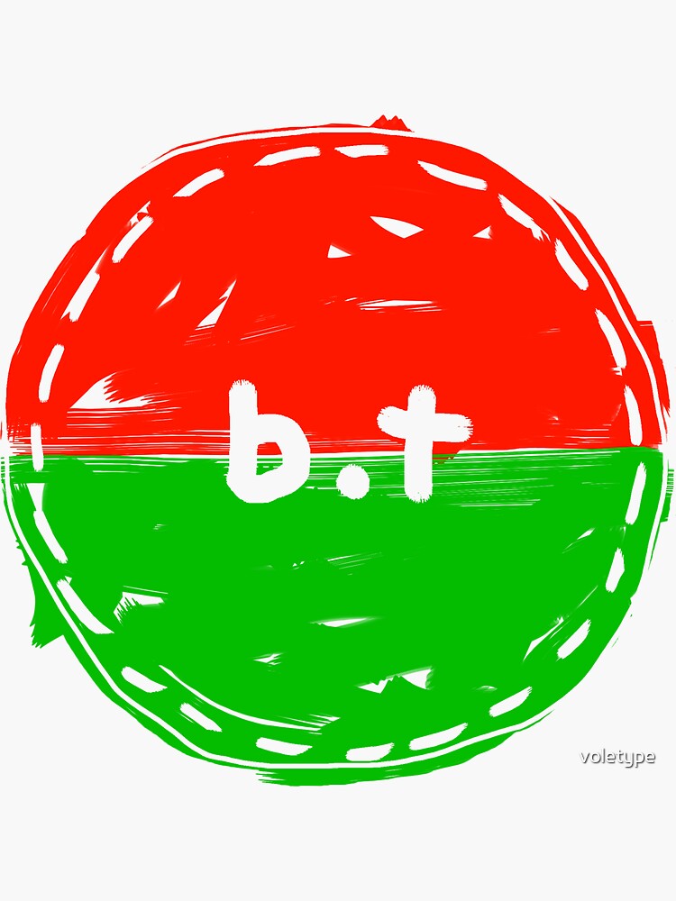 "BT Fingerpaint Logo" Sticker for Sale by voletype Redbubble