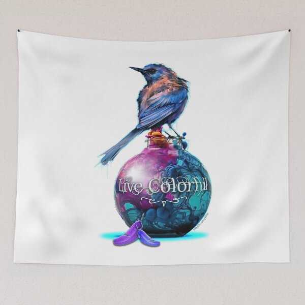 Item preview, LIVE COLORFUL© - Blue Bird designed and sold by Gryffin Graphix.