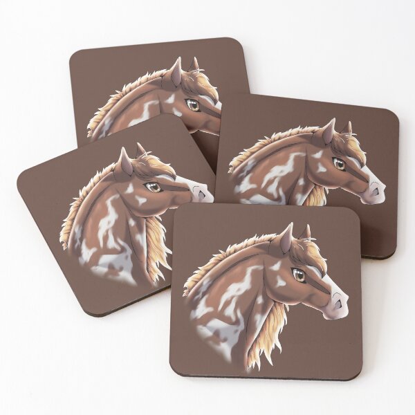 Item preview, Overo Chestnut Pinto Horse Headshot designed and sold by Bamsdrawz.