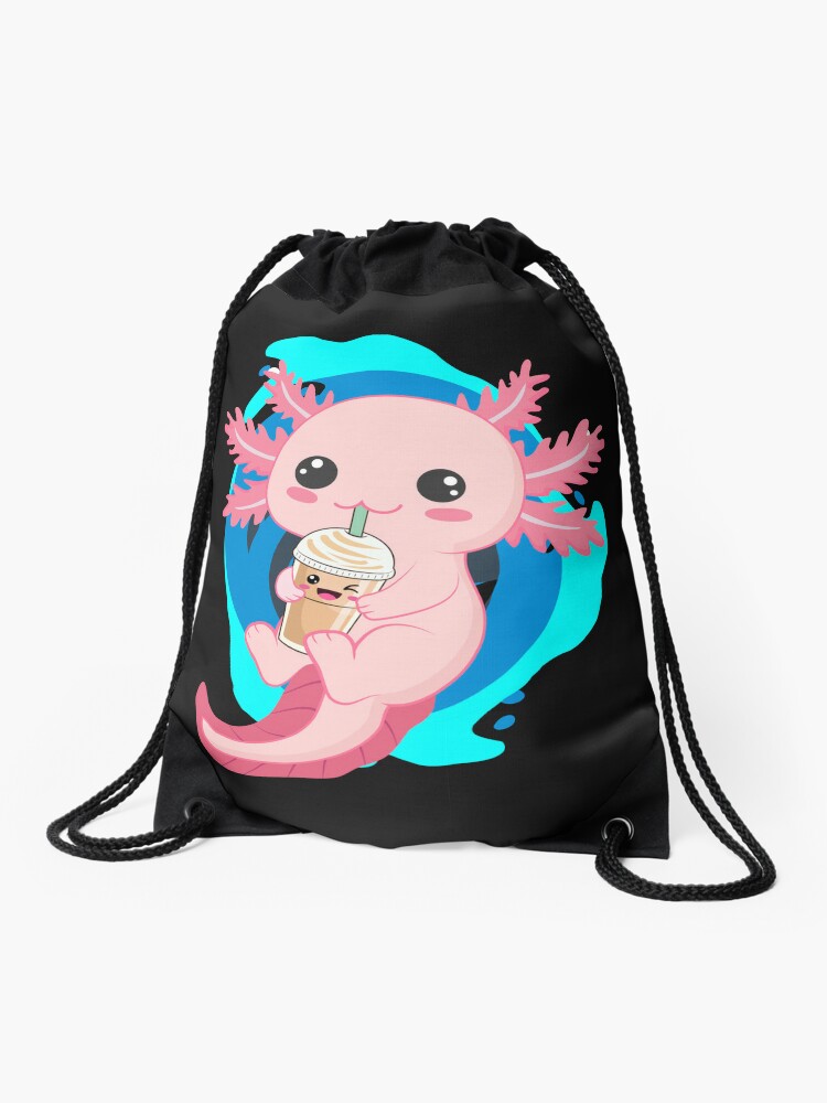 Cute Blue Axolotl Kawaii Aesthetic Axolotls Front & Back Coffee