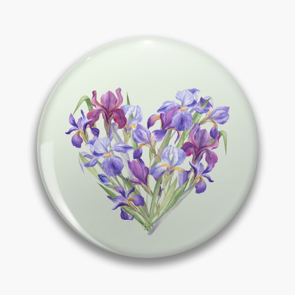 Item preview, Iris Flowers Heart designed and sold by Flowersforbear.