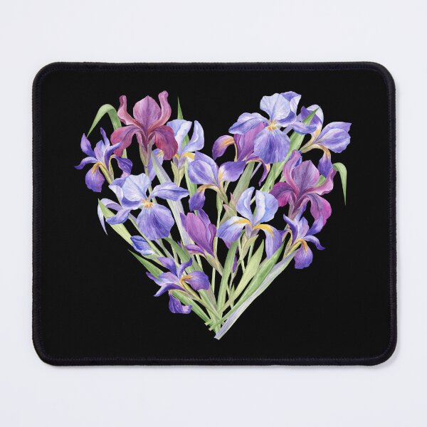 Item preview, Iris Flowers Heart designed and sold by Flowersforbear.
