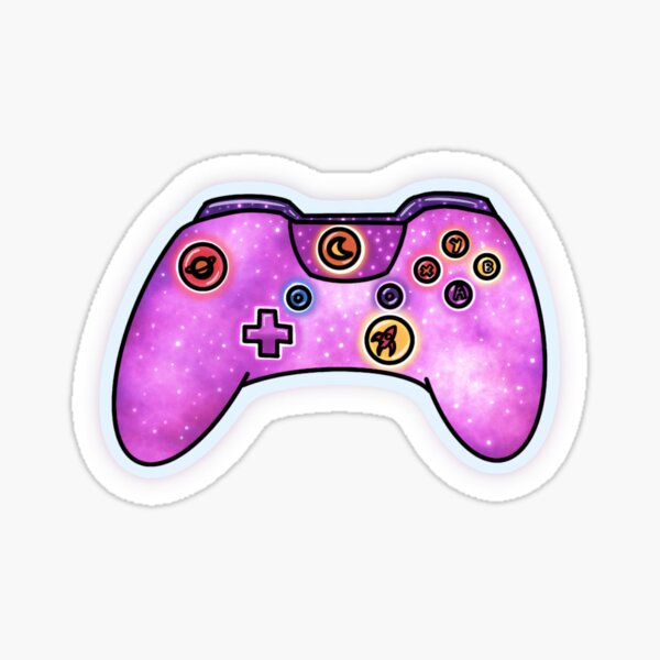 Pink Space Controller Sticker