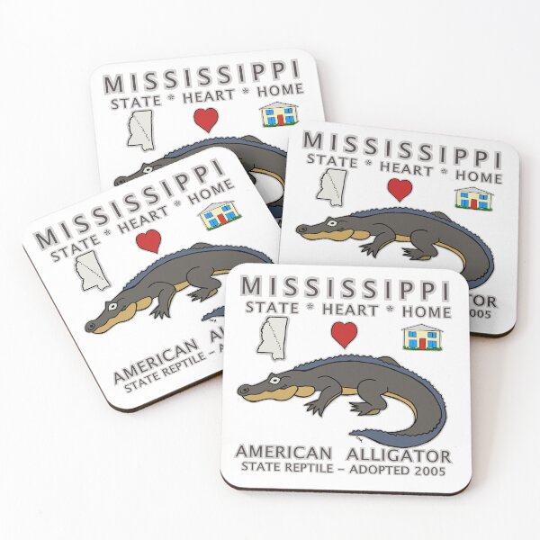 Item preview, Mississippi - American Alligator - State, Heart, Home - State Symbols designed and sold by Colleen Macomber.