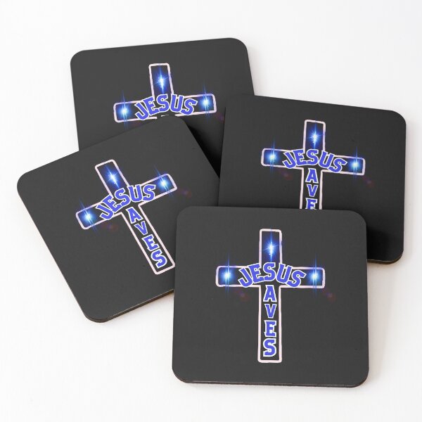 Item preview, Jesus Saves (Blue-Star) designed and sold by Tripp Art Studio.