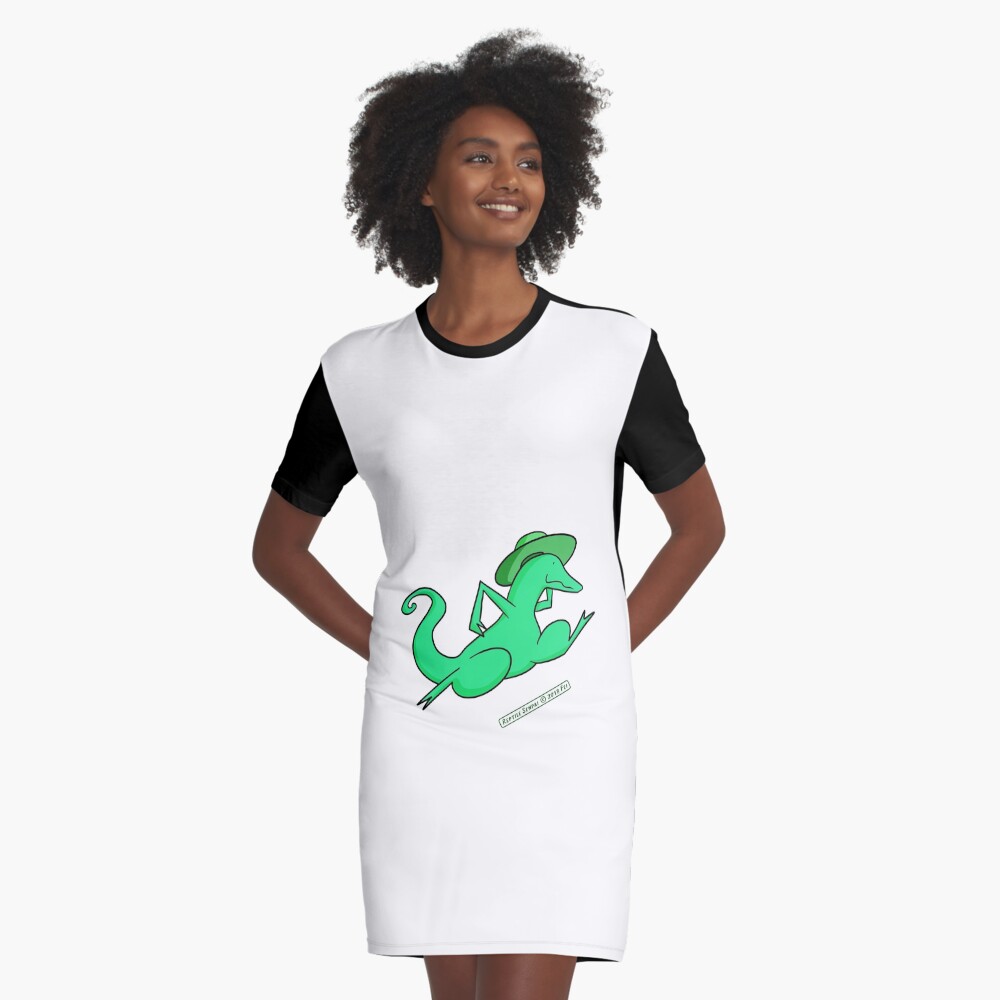 Item preview, Graphic T-Shirt Dress designed and sold by reptilesenpai.