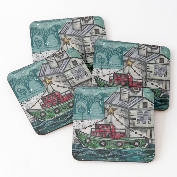 Item preview, Door County Holiday Boat designed and sold by nighthawkstudio.