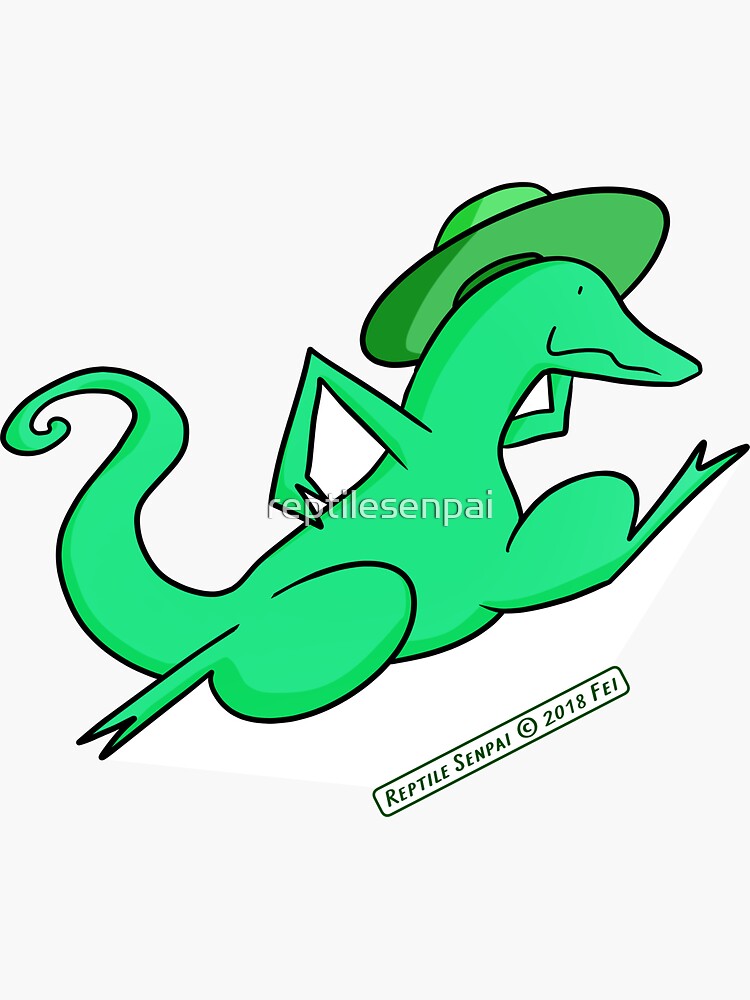 Thumbnail 3 of 3, Sticker, Reptile Senpai S03E07 designed and sold by reptilesenpai.