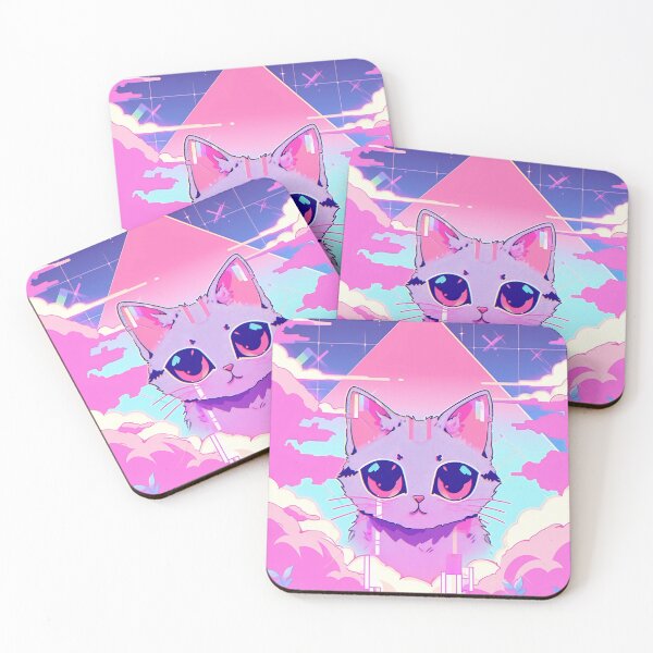 Item preview, Digitize Me: Aesthetic Vaporwave Cat designed and sold by LightScribed.