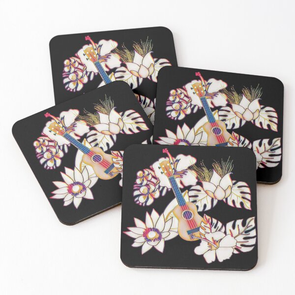 Item preview, Ukulele - flowers and leaves designed and sold by piesdesignart.