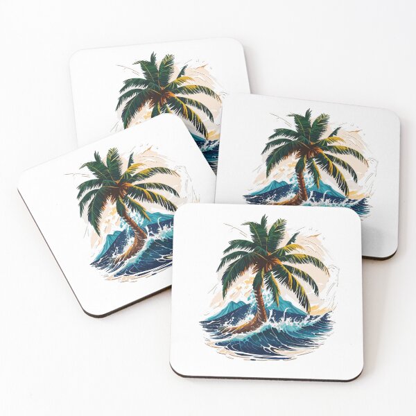 Item preview, Vibrant Palm Tree Painting designed and sold by printyai.