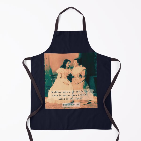 Item preview, Helen Keller portrait and quote: Walking with a friend in the dark is better... designed and sold by artbleed.