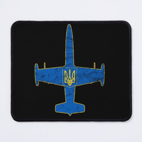 Item preview,  L-39 Albatross Jet Trainer Airplane Ukraine Coat of Arms Airplane Vintage Design designed and sold by RealPilotDesign.