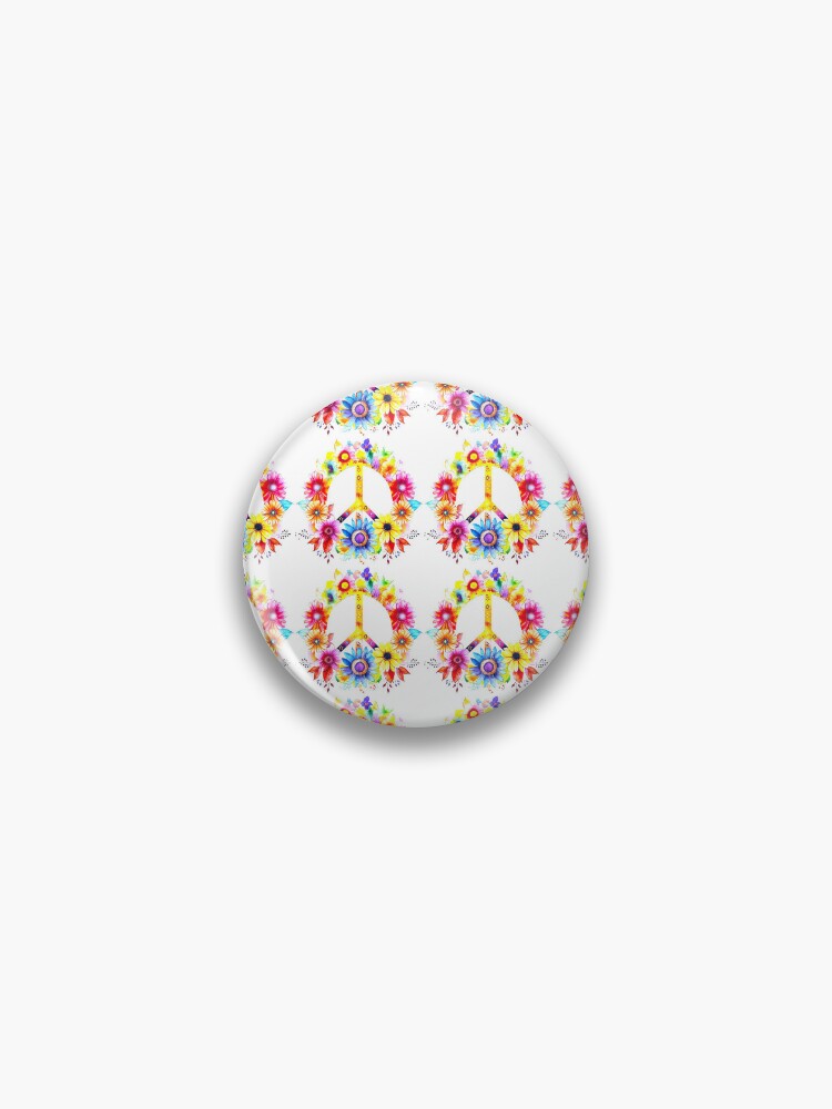 Hippie soul Groovy Summer time Good vibes 70s 80s girl rainbow psychedelic  love peace hippy hipster symbol colorful funny indie Pin for Sale by  XOXStudio