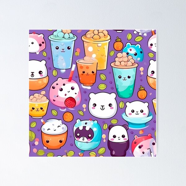 Item preview, Tea Party with Pandas and Bears: Enchanting Pattern designed and sold by SweetMagicDream.