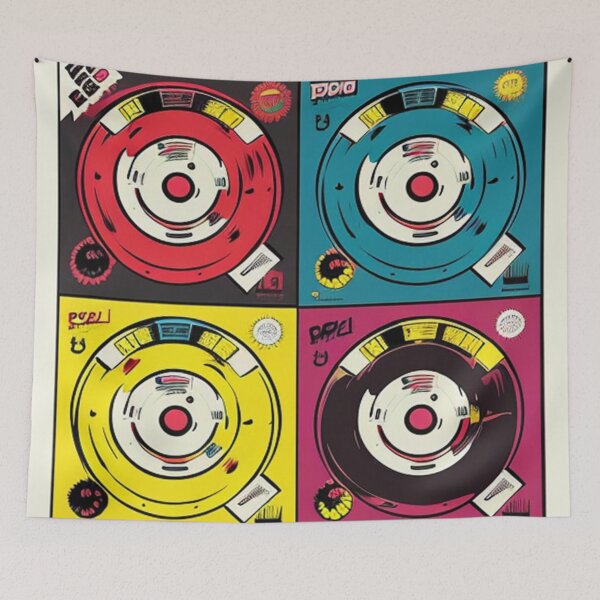 Item preview, Vintage Pop Art Vinyl LP Warhol designed and sold by musicgeniusart.