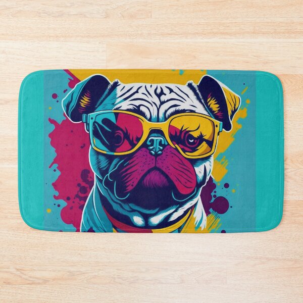 Item preview, Pug Retro designed and sold by RedBluffTraders.