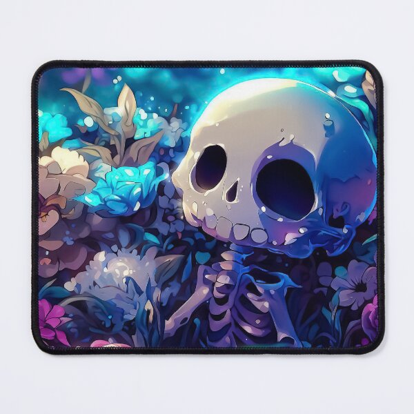 Item preview, Colorful Cute little skeleton in flower garden designed and sold by TomFrontierArt.