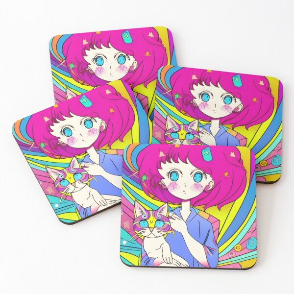 Item preview, Colorful Fantasy Cat Girl designed and sold by OfficeDoodler.