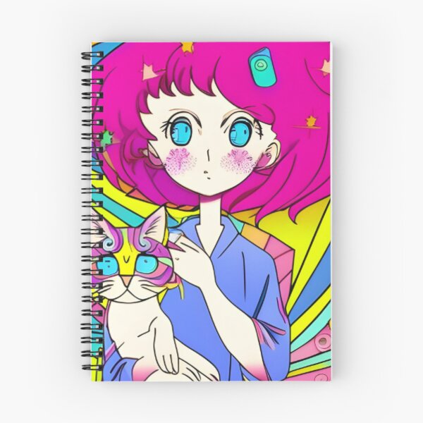 Item preview, Colorful Fantasy Cat Girl designed and sold by OfficeDoodler.