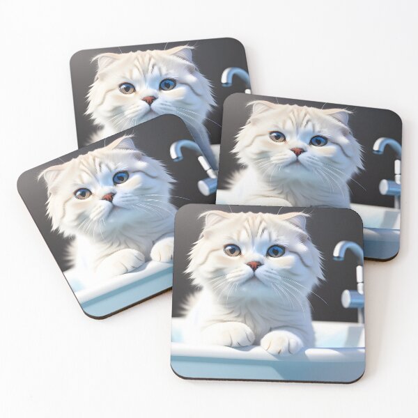 Item preview, Cat Taking a Bath - Modern Digital Art designed and sold by Ai-michiart.
