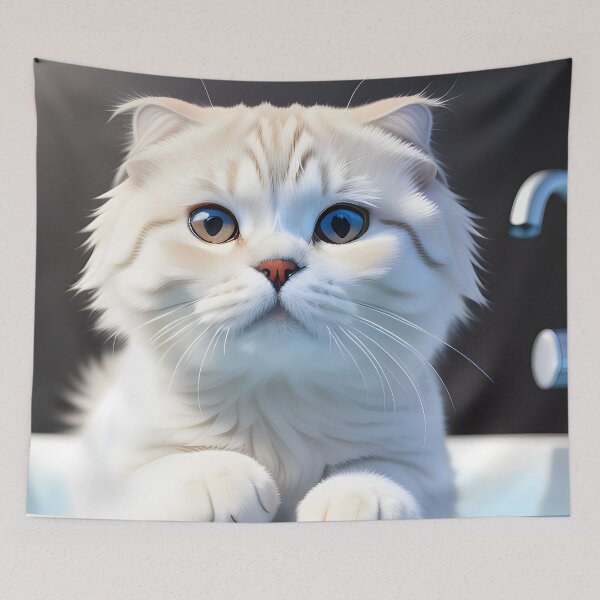 Item preview, Cat Taking a Bath - Modern Digital Art designed and sold by Ai-michiart.