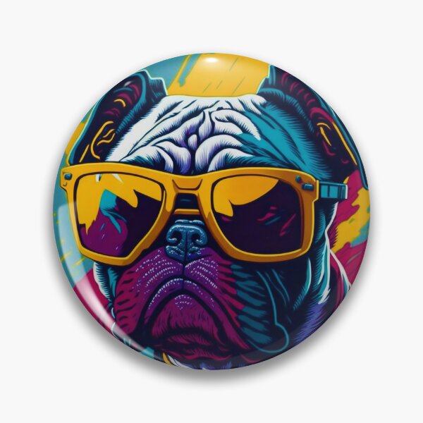Item preview, Pug Retro 2 designed and sold by RedBluffTraders.