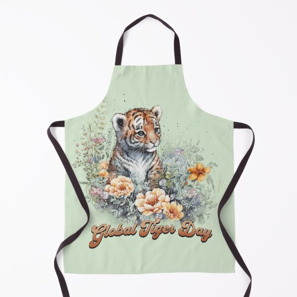 Item preview, Global Tiger Day, watercolor cub designed and sold by HolidayBug.