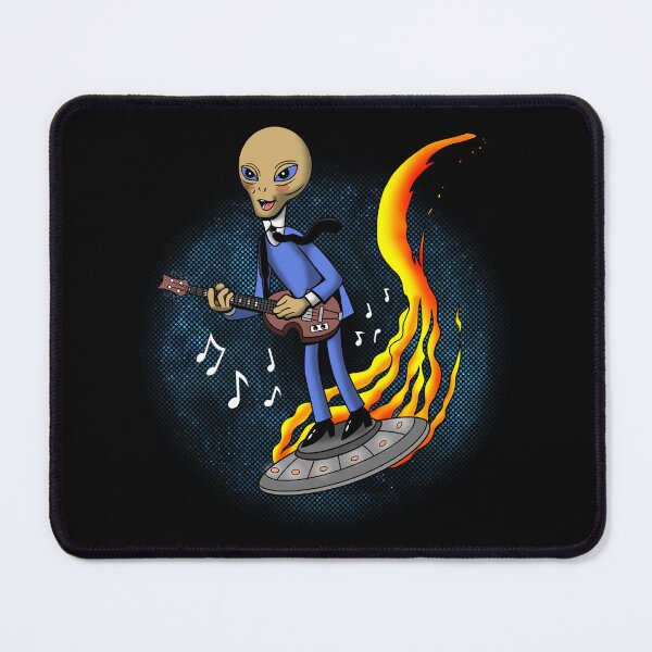 Item preview, Cool Vintage Retro Alien UFO Musician Outer Space Cartoon designed and sold by BoggsNicolasArt.