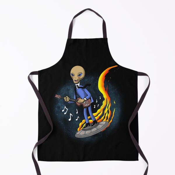 Item preview, Cool Vintage Retro Alien UFO Musician Outer Space Cartoon designed and sold by BoggsNicolasArt.