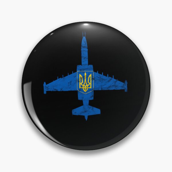 Item preview, Su-25 Jet Airplane Ukraine Coat of Arms Airplane Vintage Design designed and sold by RealPilotDesign.