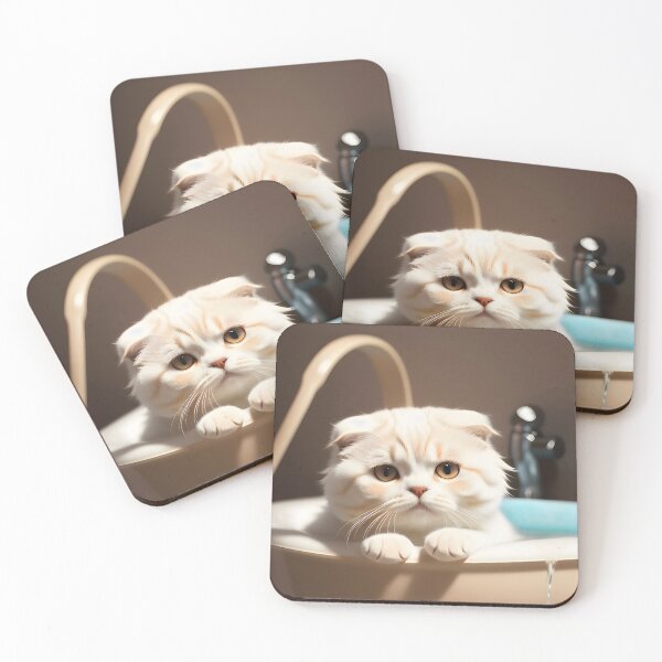 Item preview, Cat Taking a Bath - Modern Digital Art designed and sold by Ai-michiart.