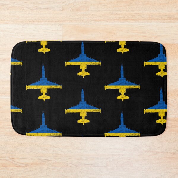 Item preview, Su-25 Jet Airplane Ukraine Flag Airplane Vintage Design designed and sold by RealPilotDesign.