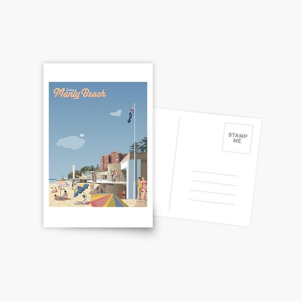 Item preview, Manly Beach, Sydney, 1951 designed and sold by contourcreative.