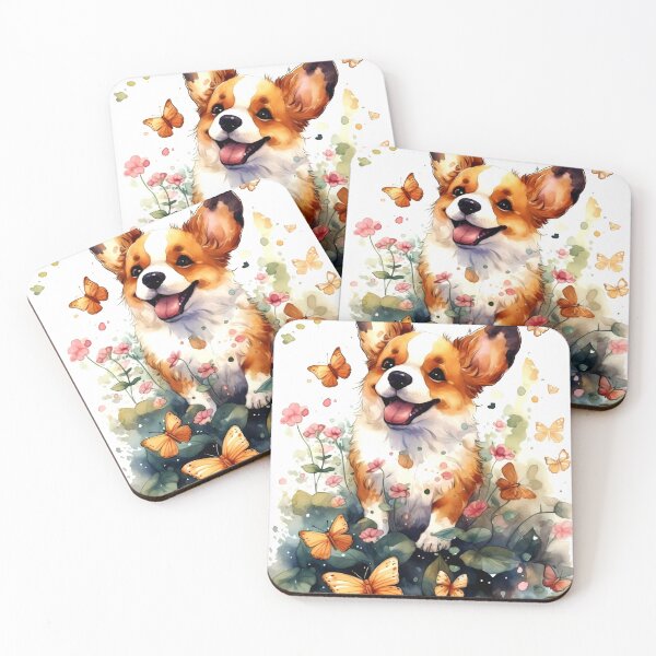 Item preview, Dog Animal Clipart, Animal in Flower, Floral Fauna Art, Blooming Beast, Flower Creature, Petal Pet, Rosy Floral Watercolor Art designed and sold by CoolorPainting.