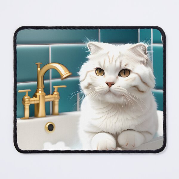 Item preview, Cat Taking a Bath - Modern Digital Art designed and sold by Ai-michiart.