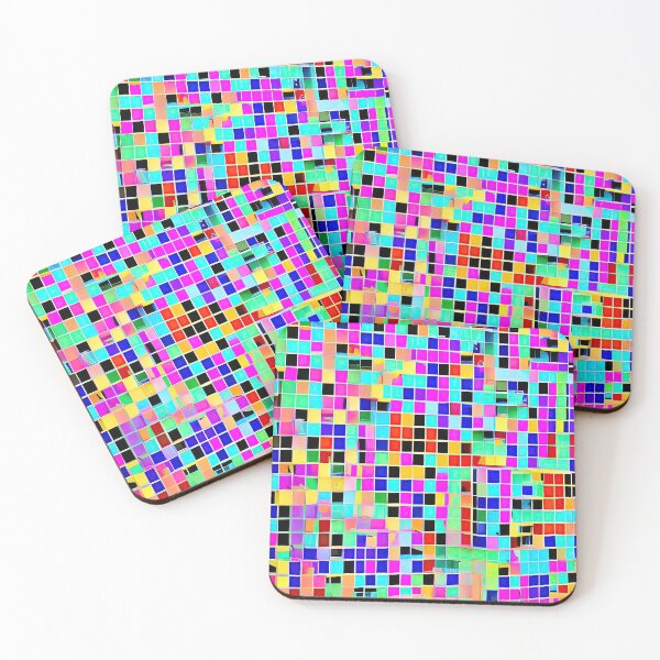 Item preview, Colorful Geometric Design pattern - AI Art, Modern Home Decor, triangles, squares, circles designed and sold by casaai.
