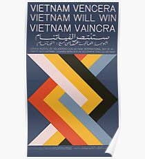 "Vietnam Will Win / Vietnam Vencera / Vietnam Vaincra" Cuban Vietnam Propaganda Félix Beltrán, 1968 Poster