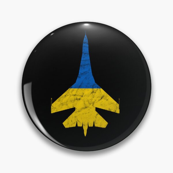 Item preview, Su-27 Flanker Jet Airplane Ukraine Flag Airplane Vintage Design designed and sold by RealPilotDesign.