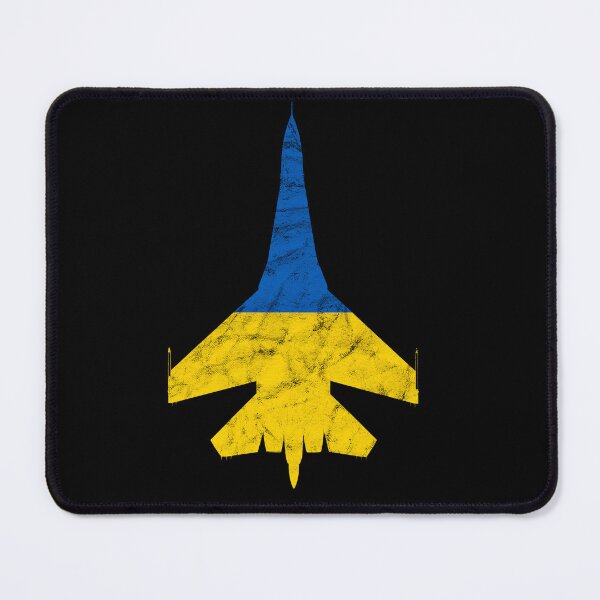 Item preview, Su-27 Flanker Jet Airplane Ukraine Flag Airplane Vintage Design designed and sold by RealPilotDesign.
