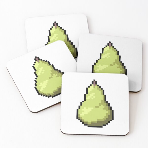 Item preview, Pixel Pear - pixel food art designed and sold by LittleFoodShop.
