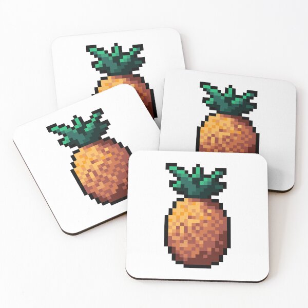 Item preview, Pixel Pineapple - pixel food art designed and sold by LittleFoodShop.