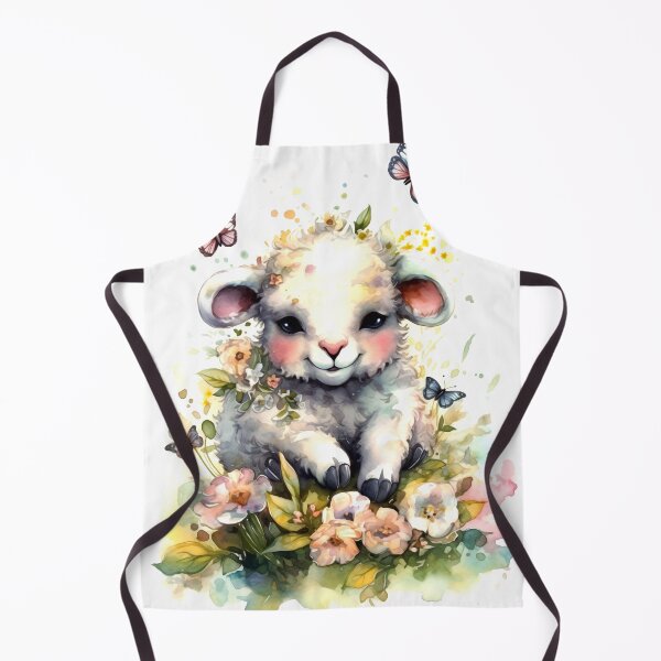 Item preview, Sheep Animal Clipart, Animal in Flower, Floral Fauna Art, Blooming Beast, Flower Creature, Petal Pet, Rosy Floral Watercolor Art designed and sold by CoolorPainting.