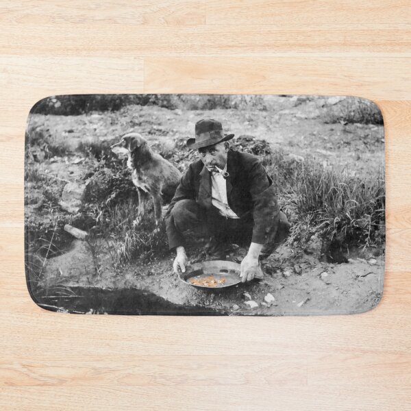 Item preview, Prospector Pans Gold with Dog - Alaska 1916 designed and sold by Daniel Hagerman.