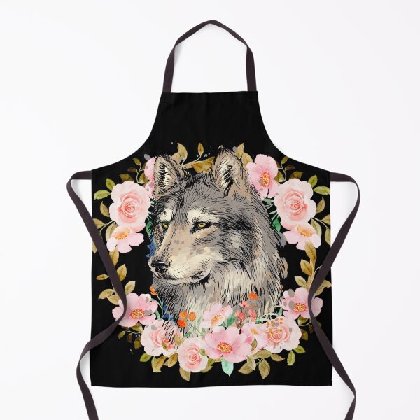 Artikelvorschau, Wolf mit Rosen | Natur entworfen und verkauft von Galskap.