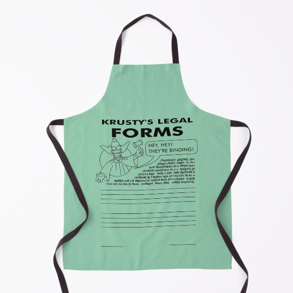 Item preview, Krusty's Legal Forms designed and sold by REALsaintpetty.