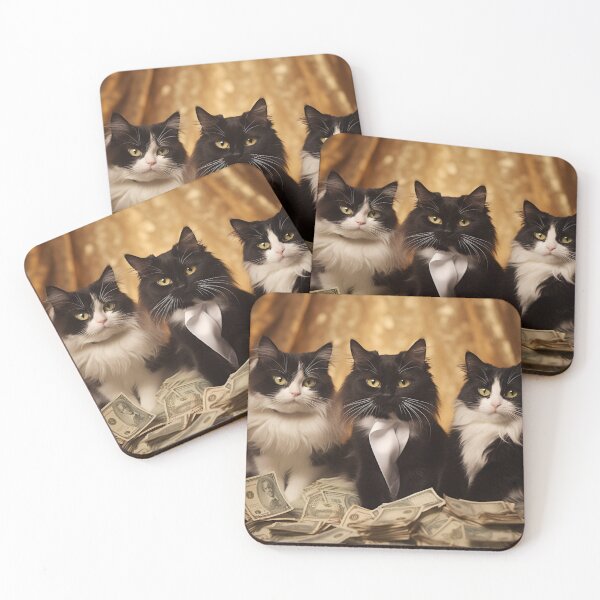 Item preview, Millionaire Kittens - Luxurious Art designed and sold by PurrrfectPrints.