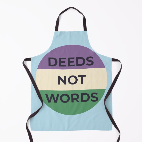 Item preview, Suffragette Deeds Not Words Quote designed and sold by LoveLittleRobin.